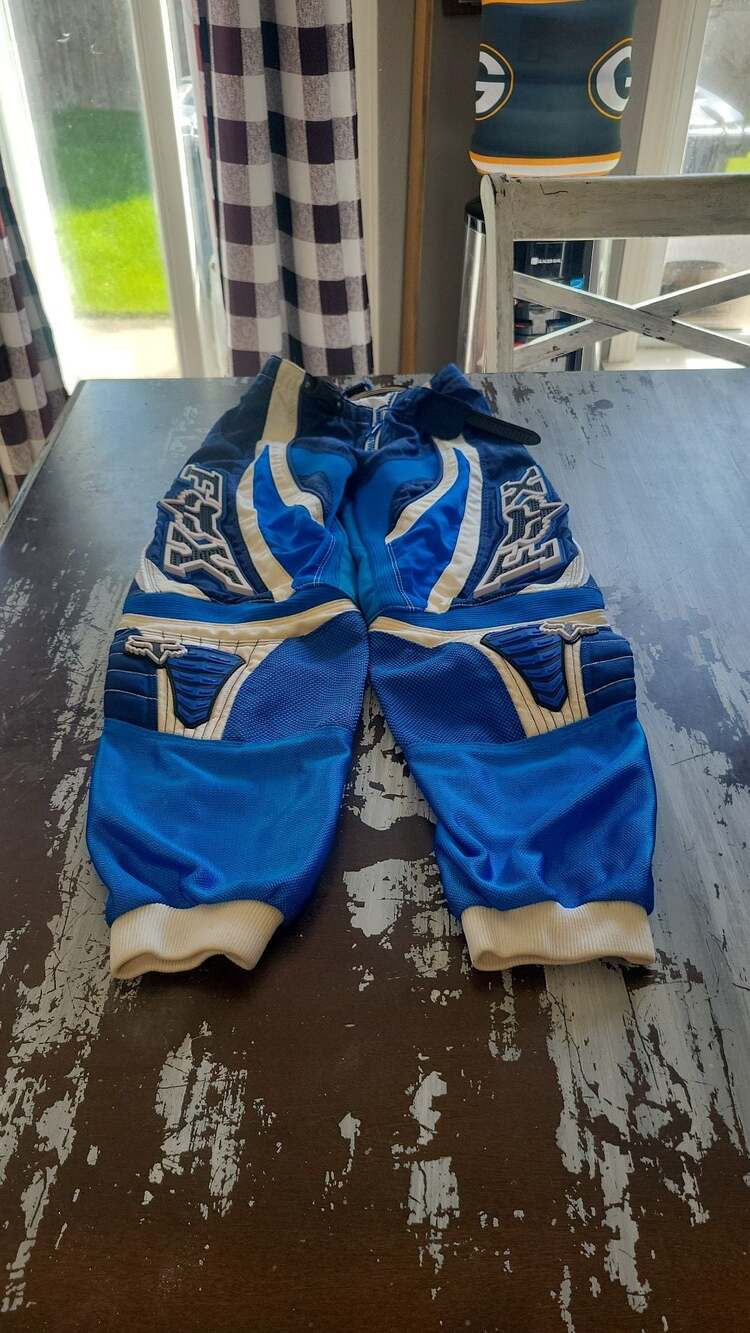 Fox Racing 360 Motocross Pants Blue White Size 28